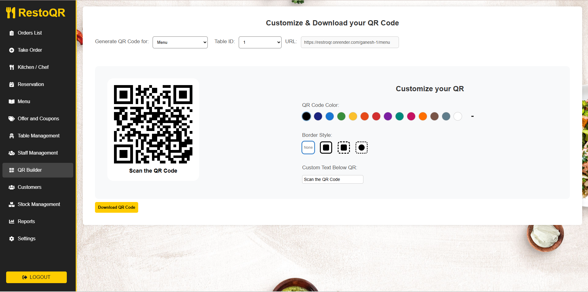 QR Restaurant 11
