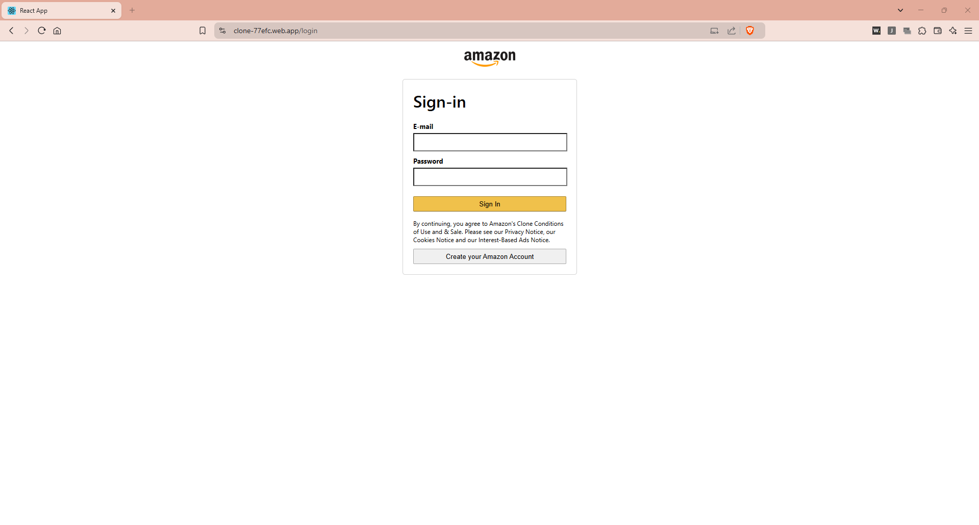Amazon Clone 2